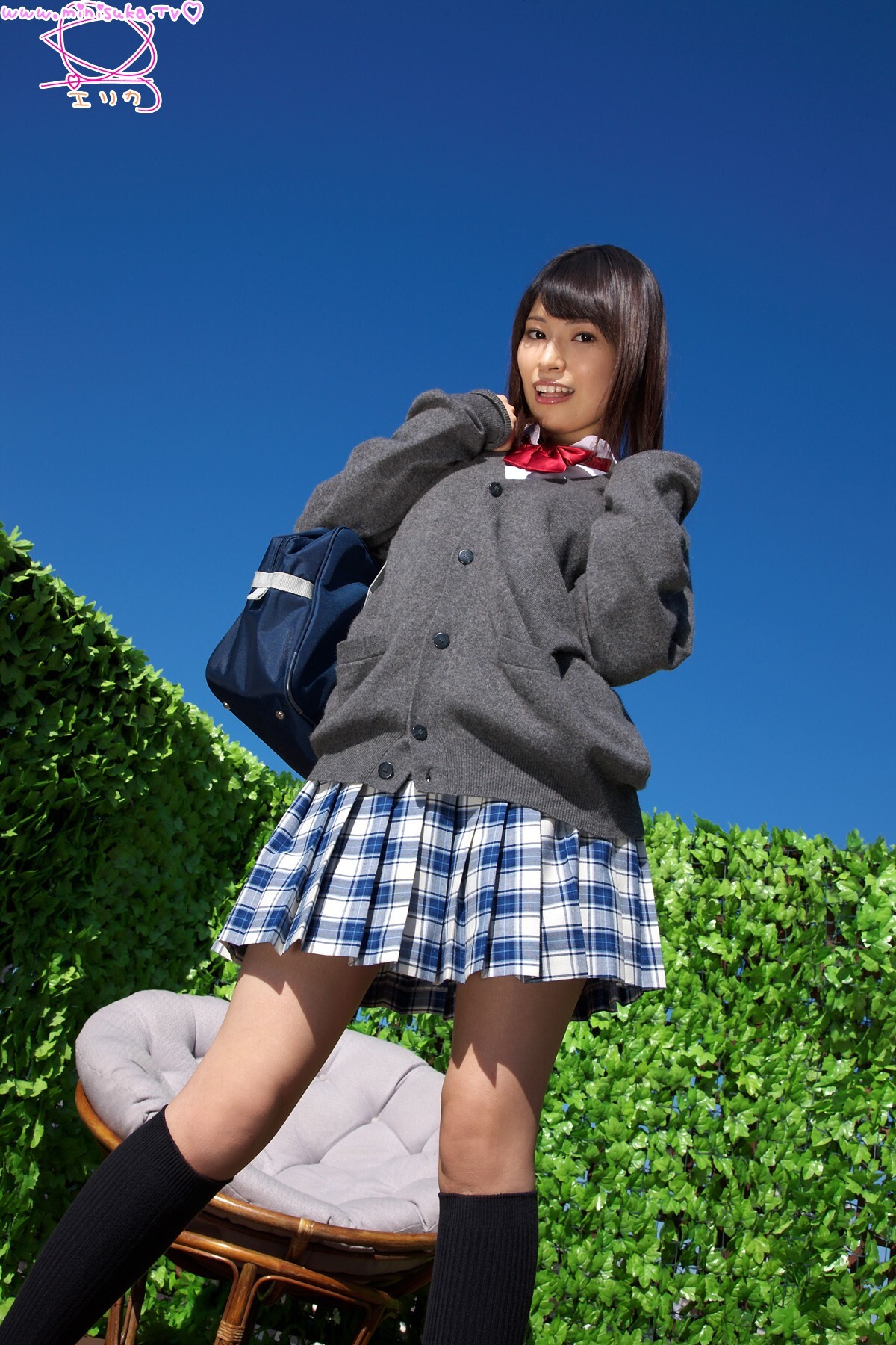 Erika Erika (1) Minisuka. TV Women's high school girl